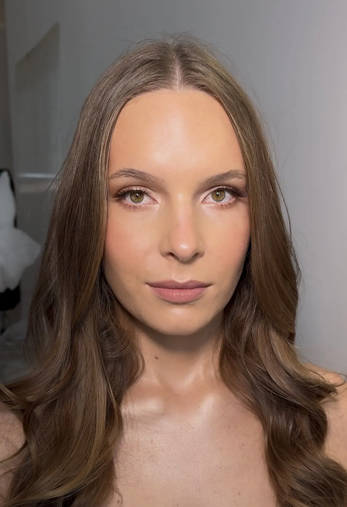 Modelka przed sesją zdjęciową w Gdańsku